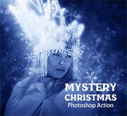 极品PS动作－圣诞雪花(含高清视频教程)：Mystery Christmas